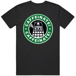 Dr. Who T-shirt Caffeine Coffee Tee Funny Dalek Unisex Classic Cotton Size Large T Shirt Dr. Who T-shirt Caffeine Coffee Tee Funny Dalek Unisex Classic Cotton Size Large T Shirt
