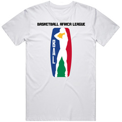 Basketball Africa League Basketball National Parody Mashup Logo Bal Unisex Classic Cotton Size Large T Shirt Basketball Africa League Basketball National Parody Mashup Logo Bal Unisex Classic Cotton Size Large T Shirt