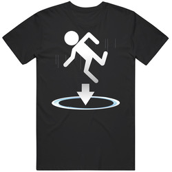 Portal Half Life Orange Box Video Game Mens Size Large Black T Shirt Portal Half Life Orange Box Video Game Mens Size Large Black T Shirt
