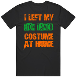 Left Lion Tamer Halloween Costume At Home Funny Job Mens Size Large Black T Shirt Left Lion Tamer Halloween Costume At Home Funny Job Mens Size Large Black T Shirt