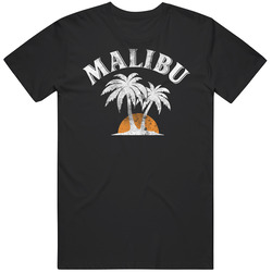 Malibu Rum Cocktail Party Drinking California Beach Alcohol Logo Mens Size Large Black T Shirt Malibu Rum Cocktail Party Drinking California Beach Alcohol Logo Mens Size Large Black T Shirt