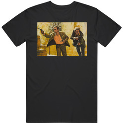 A Doomed Bolivian Shootout Butch Cassidy And The Sundance Kid 1969 Mens Size Large Black T Shirt A Doomed Bolivian Shootout Butch Cassidy And The Sundance Kid 1969 Mens Size Large Black T Shirt