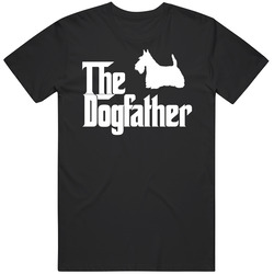 Scottish Terrier Custom Dog Breed The Dogfather Black Mens Size Large Black T Shirt Scottish Terrier Custom Dog Breed The Dogfather Black Mens Size Large Black T Shirt