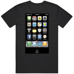 Iphone Start Screen Apps Mens Size Large Black T Shirt Iphone Start Screen Apps Mens Size Large Black T Shirt