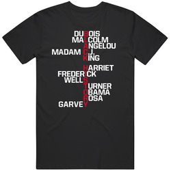 Black History Month Names Lebron James Mens Size Large Black T Shirt Black History Month Names Lebron James Mens Size Large Black T Shirt