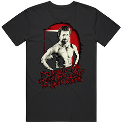 Chuck Norris Boogeyman Fact Funny Mens Size Large Black T Shirt Chuck Norris Boogeyman Fact Funny Mens Size Large Black T Shirt