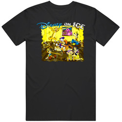 Disney On Ice Mens Size Large Black T Shirt Disney On Ice Mens Size Large Black T Shirt