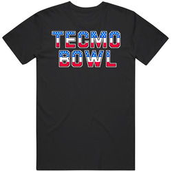 Classic Nintendo Tecmo Bowl Mens Size Large Black T Shirt Classic Nintendo Tecmo Bowl Mens Size Large Black T Shirt