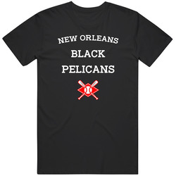 New Orleans Black Pelicans Baseball Texas Negro League Mens Size Large Black T Shirt New Orleans Black Pelicans Baseball Texas Negro League Mens Size Large Black T Shirt