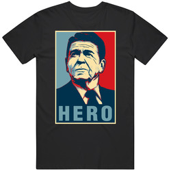 Ronald Reagan President Hero Hope Mens Size Large Black T Shirt Ronald Reagan President Hero Hope Mens Size Large Black T Shirt