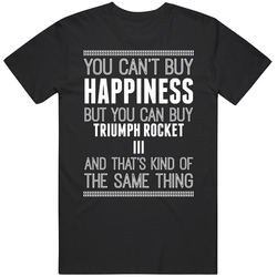 Triumph Rocket Iii You Can't Happiness Motorcycle Bike Funny Mens Size Large Black T Shirt Triumph Rocket Iii You Can't Happiness Motorcycle Bike Funny Mens Size Large Black T Shirt