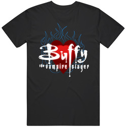 Buffy The Vampire Slayer Heart Mens Size Large Black T Shirt Buffy The Vampire Slayer Heart Mens Size Large Black T Shirt