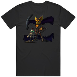 Ratchet And Clank Size Matters Video Game Mens Size Large Black T Shirt Ratchet And Clank Size Matters Video Game Mens Size Large Black T Shirt