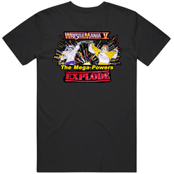 Macho Man Randy Savage Retro Wrestling Mens Size Large Black T Shirt Macho Man Randy Savage Retro Wrestling Mens Size Large Black T Shirt