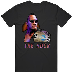 The Rock Dwayne Johnson Wrestling Legend Mens Size Large Black T Shirt The Rock Dwayne Johnson Wrestling Legend Mens Size Large Black T Shirt