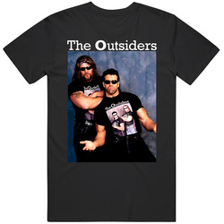 The Outsiders Scott Hall Kevin Nash Mens Size Large Black T Shirt The Outsiders Scott Hall Kevin Nash Mens Size Large Black T Shirt