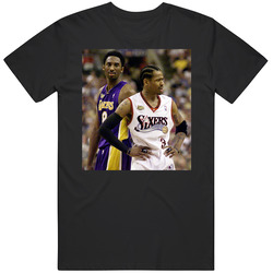Allen Iverson Retro Basketball Photo Mens Size Large Black T Shirt Allen Iverson Retro Basketball Photo Mens Size Large Black T Shirt
