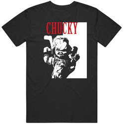 Childs Play Chucky The Doll Mens Size Large Black T Shirt Childs Play Chucky The Doll Mens Size Large Black T Shirt