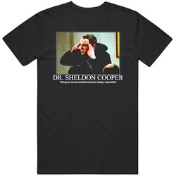 Sheldon Cooper Big Bang Theory Mens Size Large Black T Shirt Sheldon Cooper Big Bang Theory Mens Size Large Black T Shirt