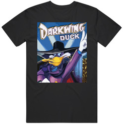 Darkwing Duck Cartoon Hero Ducktales Mens Size Large Black T Shirt Darkwing Duck Cartoon Hero Ducktales Mens Size Large Black T Shirt