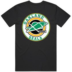 Oakland Seals California Retro Hockey Team Fan Mens Size Large Black T Shirt Oakland Seals California Retro Hockey Team Fan Mens Size Large Black T Shirt