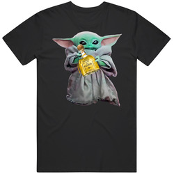 Baby Yoda The Child Mandalorian Patron Tequila Alcohol Drink Mens Size Large Black T Shirt Baby Yoda The Child Mandalorian Patron Tequila Alcohol Drink Mens Size Large Black T Shirt