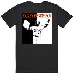Rickey Henderson Baseball Legend Mens Size Large Black T Shirt Rickey Henderson Baseball Legend Mens Size Large Black T Shirt