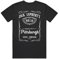 Jack Lambert Number 34 Pittsburgh Football Jack Parody Mens Size Large Black T Shirt Jack Lambert Number 34 Pittsburgh Football Jack Parody Mens Size Large Black T Shirt
