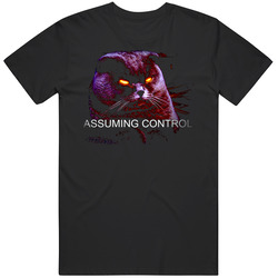 Mass Effect 2 Assuming Control Funny Cat Parody Mens Size Large Black T Shirt Mass Effect 2 Assuming Control Funny Cat Parody Mens Size Large Black T Shirt