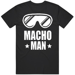 Macho Man Retro Wresting Mens Size Large Black T Shirt Macho Man Retro Wresting Mens Size Large Black T Shirt