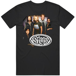 Styx Band Group Shot Mens Size Large Black T Shirt Styx Band Group Shot Mens Size Large Black T Shirt