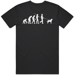 Dog Evolution Funny Mens Size Large Black T Shirt