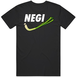 Negi Green Onion Leek Japanese Nike Logo Parody Mens Size Large Black T Shirt Negi Green Onion Leek Japanese Nike Logo Parody Mens Size Large Black T Shirt