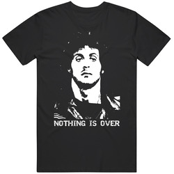 Rambo Nothing Is Over Retro Mens Size Large Black T Shirt Rambo Nothing Is Over Retro Mens Size Large Black T Shirt