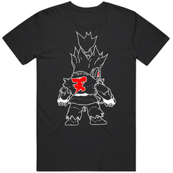 Chibi Akuma Street Fighter Mens Size Large Black T Shirt