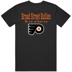 Broad Street Bullies Flyers Tough Hockey Mens Size Large Black T Shirt Broad Street Bullies Flyers Tough Hockey Mens Size Large Black T Shirt