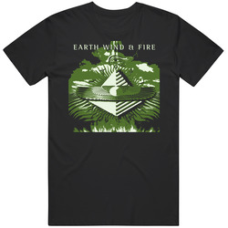 Earth Wind & Fire in green JOE Mens Size Large Black T Shirt Earth Wind & Fire in green JOE Mens Size Large Black T Shirt