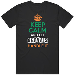 Keep Calm And Let Gervais Handle It Irish Name Ireland Mens Size Large Black T Shirt Keep Calm And Let Gervais Handle It Irish Name Ireland Mens Size Large Black T Shirt