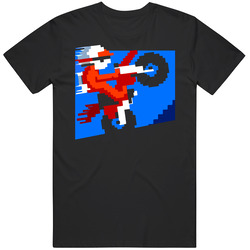 Excite Bike Video Game Classic Mens Size Large Black T Shirt Excite Bike Video Game Classic Mens Size Large Black T Shirt
