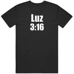 Luz 3:16 Stone Cold Steve Austin Custom First Name Wrestler Parody Mens Size Large Black T Shirt Luz 3:16 Stone Cold Steve Austin Custom First Name Wrestler Parody Mens Size Large Black T Shirt