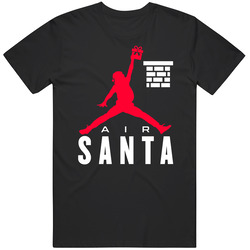 Air Santa Christmas Parody Holiday Sports Fan Gift Mens Size Large Black T Shirt Air Santa Christmas Parody Holiday Sports Fan Gift Mens Size Large Black T Shirt
