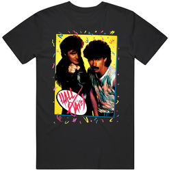 Hall And Oates 80s Retro Pop Music Mens Size Large Black T Shirt Hall And Oates 80s Retro Pop Music Mens Size Large Black T Shirt