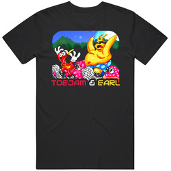 Toejam And Earl Video Game Mens Size Large Black T Shirt Toejam And Earl Video Game Mens Size Large Black T Shirt