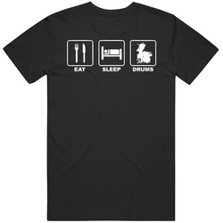 Eat Sleep Drums Drummer Mens Size Large Black T Shirt Eat Sleep Drums Drummer Mens Size Large Black T Shirt