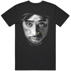 2pac Face Hip Hop Classic Mens Size Large Black T Shirt 2pac Face Hip Hop Classic Mens Size Large Black T Shirt