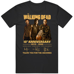 The Walking Dead Ending 10th Anniversary Tv Mens Size Large Black T Shirt The Walking Dead Ending 10th Anniversary Tv Mens Size Large Black T Shirt