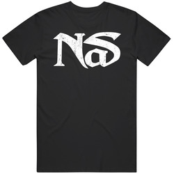 Nas Rapper Logo Rap Hop Hop Music Fan Grunge Look Mens Size Large Black T Shirt Nas Rapper Logo Rap Hop Hop Music Fan Grunge Look Mens Size Large Black T Shirt