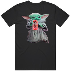 Baby Yoda The Child Mandalorian Shasta Soda Pop Drink Mens Size Large Black T Shirt Baby Yoda The Child Mandalorian Shasta Soda Pop Drink Mens Size Large Black T Shirt