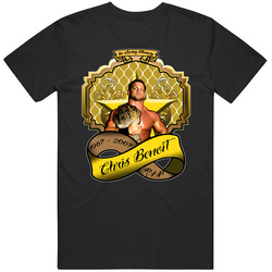 Chris Benoit Wrestling Tribute Mens Size Large Black T Shirt Chris Benoit Wrestling Tribute Mens Size Large Black T Shirt