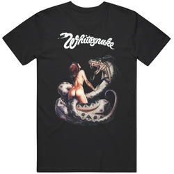 Whitesnake Music Album Cover 80s Band Mens Size Large Black T Shirt Whitesnake Music Album Cover 80s Band Mens Size Large Black T Shirt